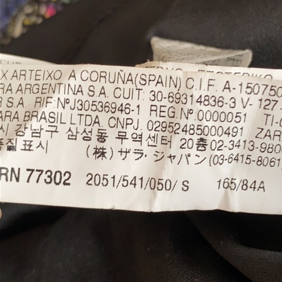 NWOT. Zara Patchwork Print Midi Dress. Size S. - Picture 9 of 11